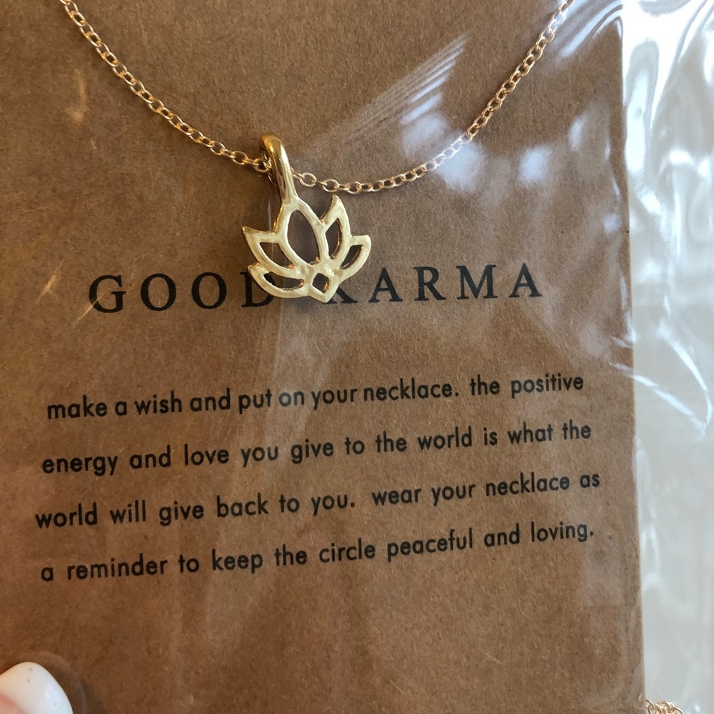 Lotus Pendant Necklace